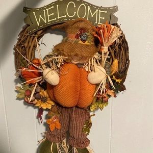 fall welcome door decoration